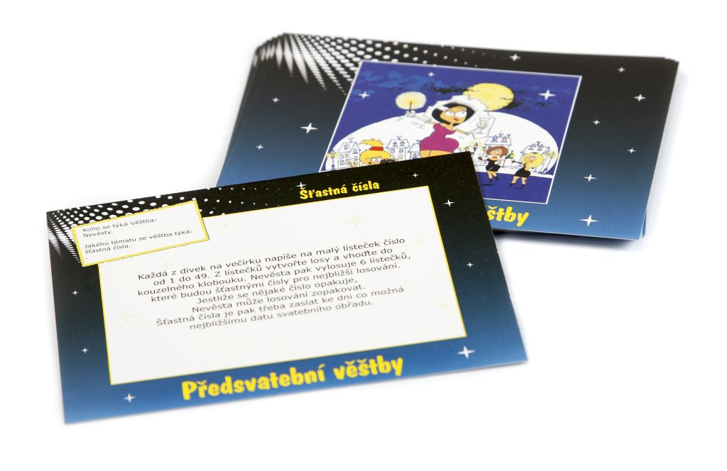 Předsvatební věštby stolní společenská hra