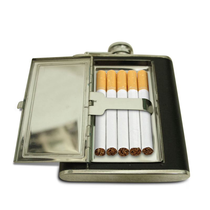 Placatka s pouzdrem na cigarety, objem 160 ml.