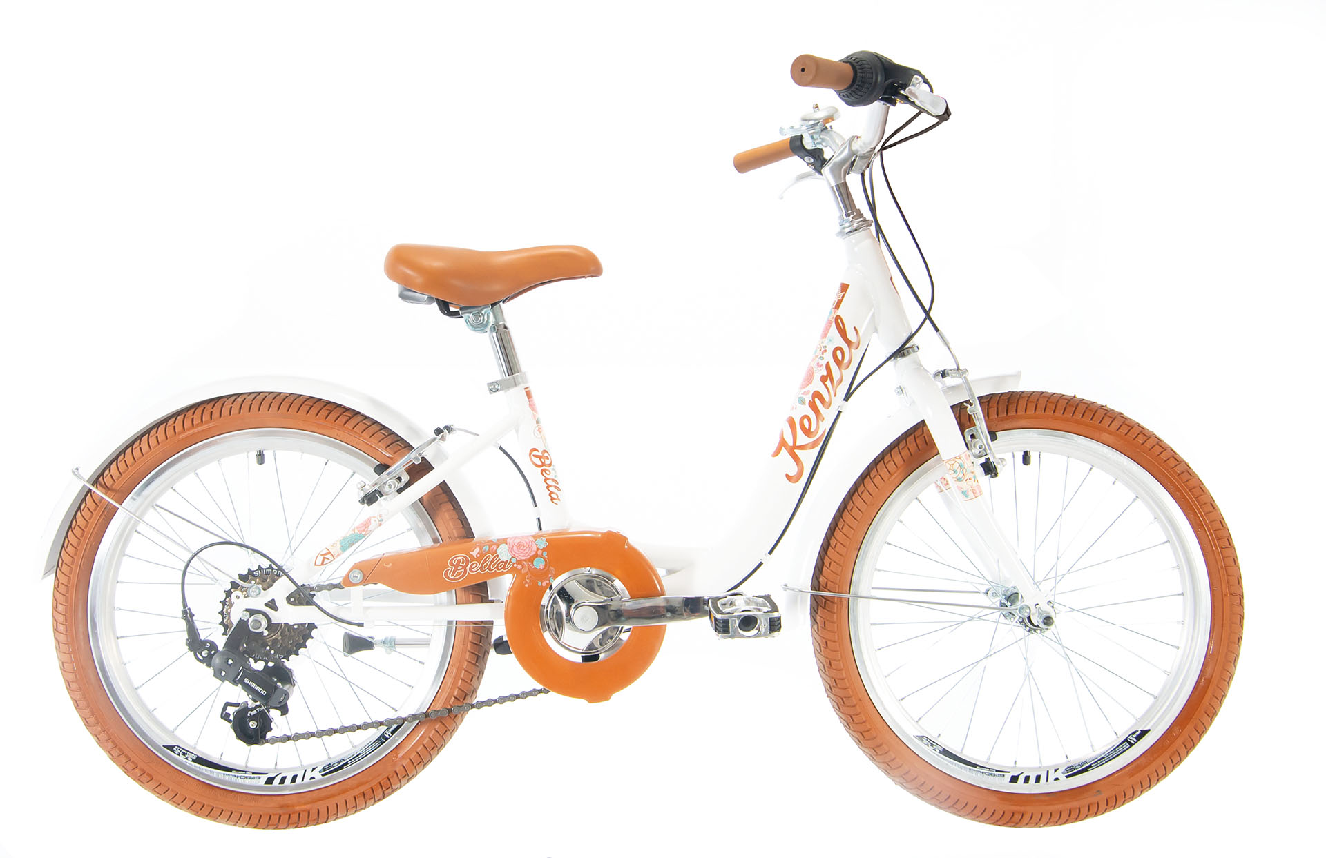 Kenzel Dětské jízdní kolo Bella 20 Royal 6spd 2026 bílo-hnědé
