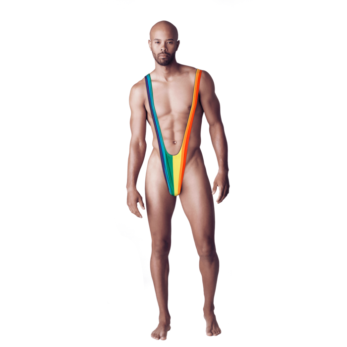 Pánské plavky Borat Mankini, Duhové