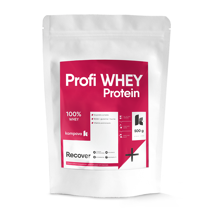 Kompava Profi WHEY Protein, bílá čkoláda-kokos, 500g