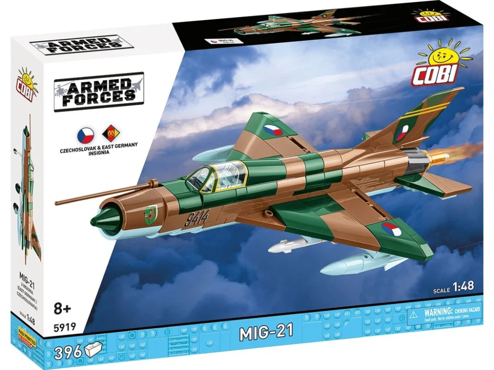 Cobi 5919 MIG-21 ČSSR / NDR, 1:48, 396 kostek