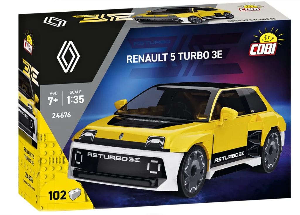 Cobi 24674 Renault 5 e-tech zelený, 1:35, 78 kostek