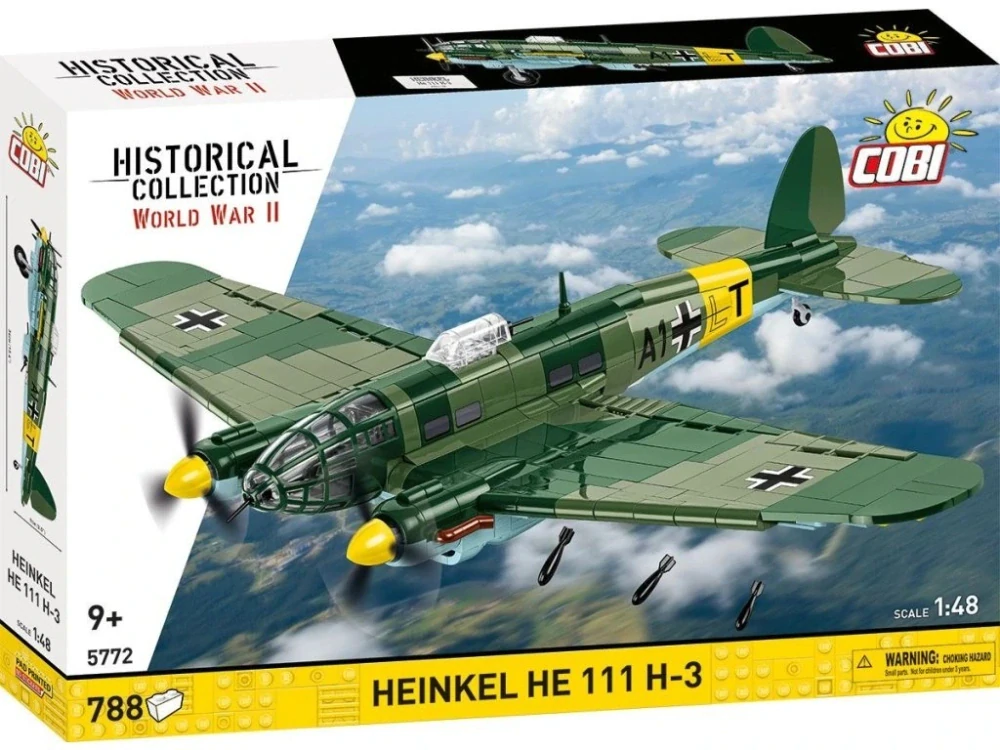 Cobi 5772 II WW HEINKEL He 111 H-3, 1:48, 788 kostek