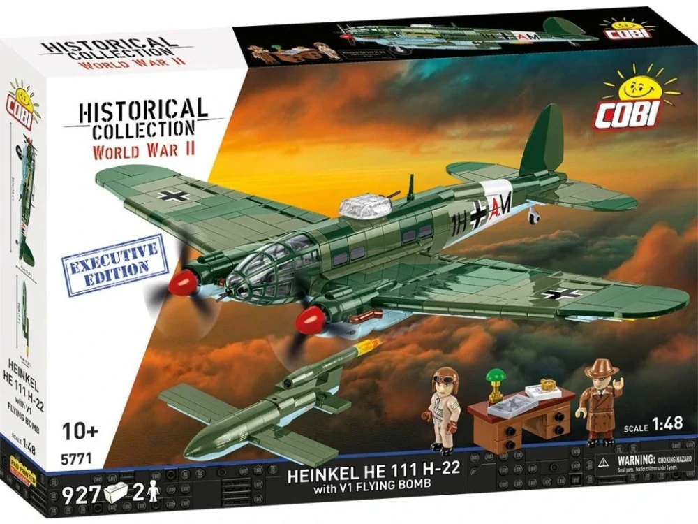 Cobi 5771 II WW Heinkel He 111 H-22 se střelou V1, 1:48, 927 k, 2 f, Executive edition