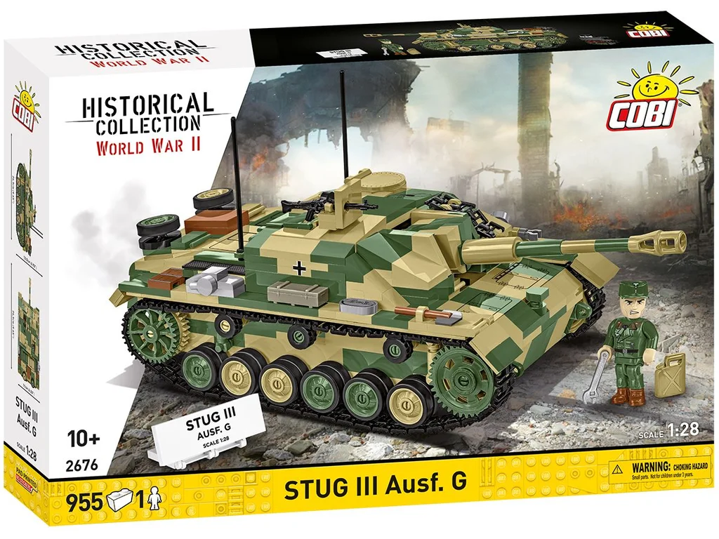 Cobi 2676 II WW StuG III Ausf. G, 1:28, 955 kostek