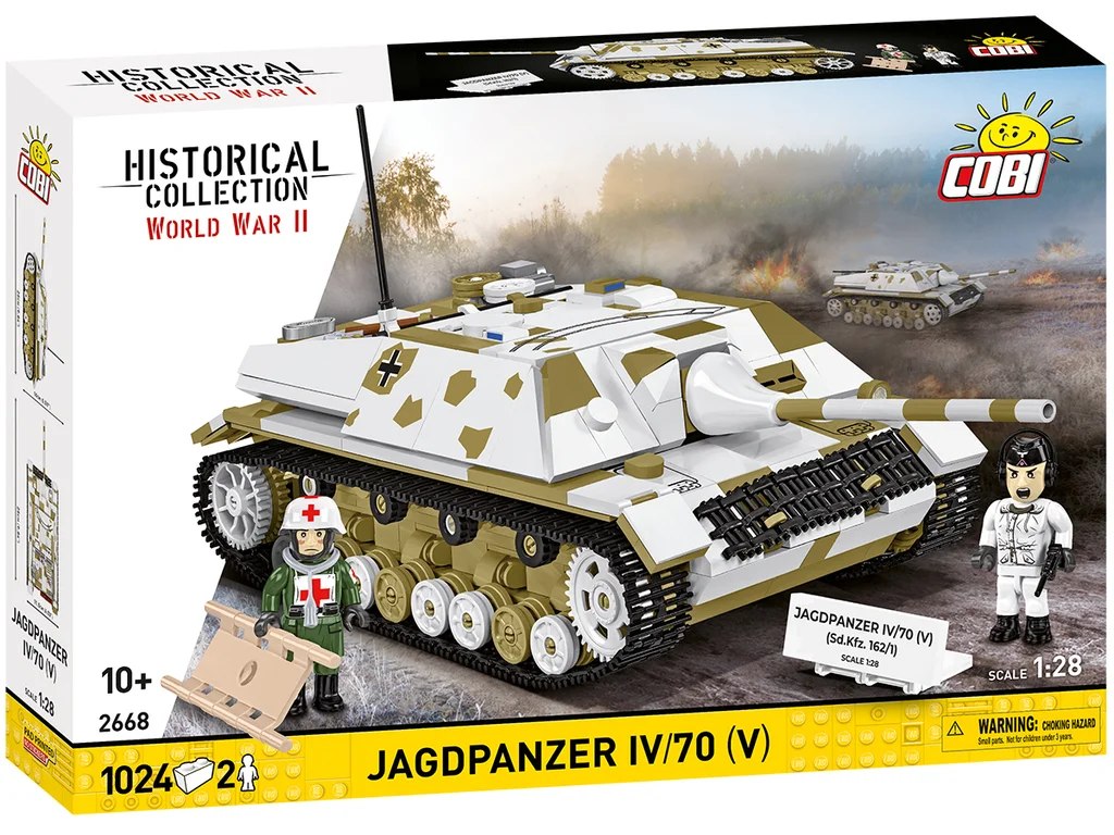 Cobi 2668 II WW Jagdpanzer IV/70 (V), 1:28, 1024 kostek, 2 f