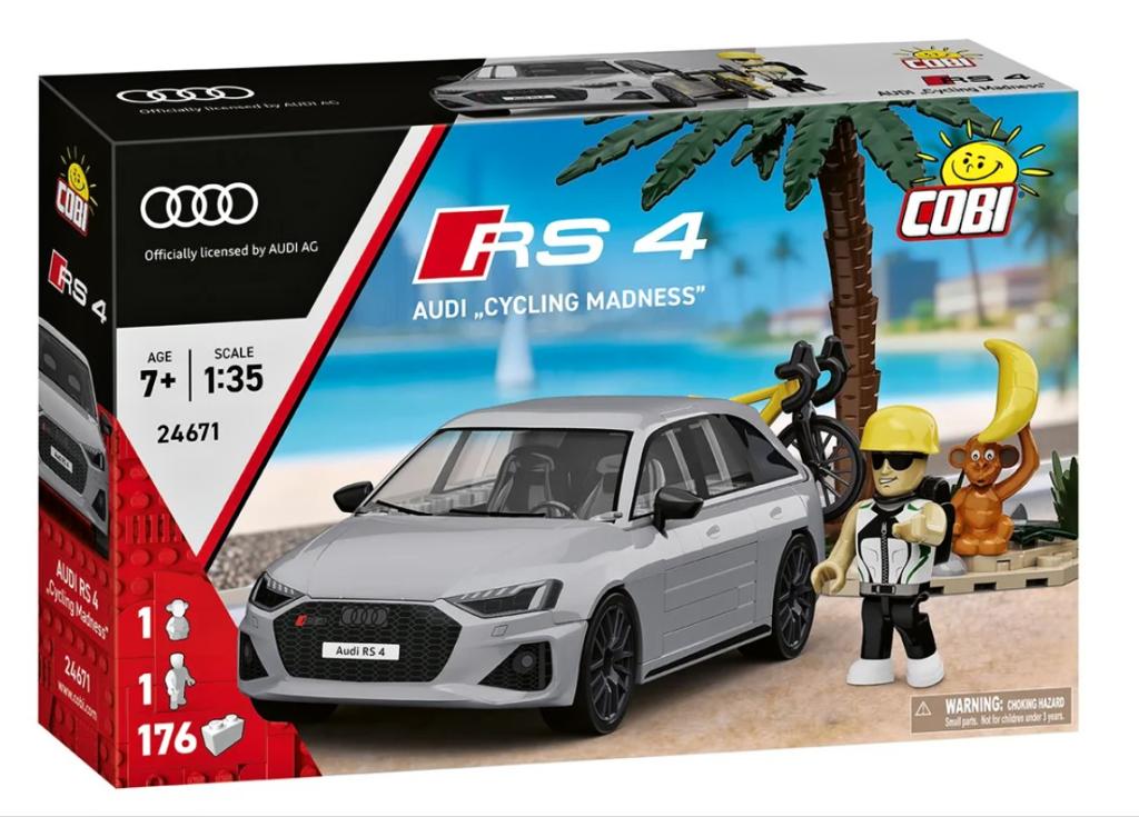 Cobi 24671 Audi RS4 Cycling Madnes, 1:35, 176 kostek a 2 figurky