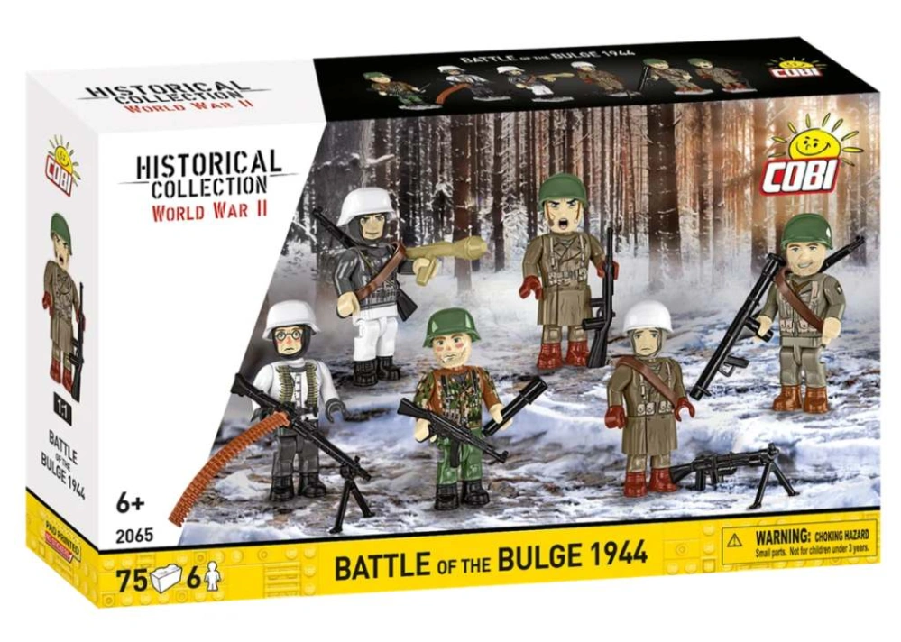 Cobi 2065 Bitva v Ardenách (Battle of the Bulge 1944), 75 kostek a 6 figurek