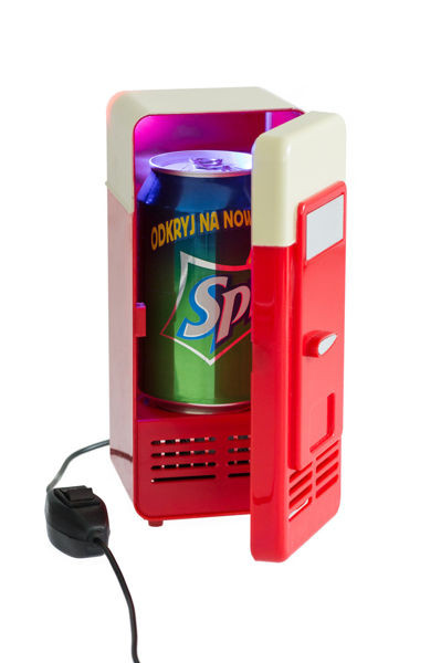 USB lednička, Červená