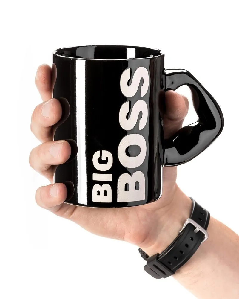 Gadget Master Velký hrnek Big Boss, Černý 450 ml.