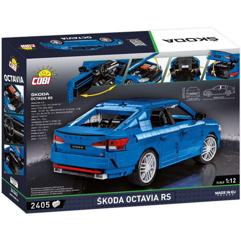 Škoda Ostavia RS COBI 24343, 1:12, 2405 kostek