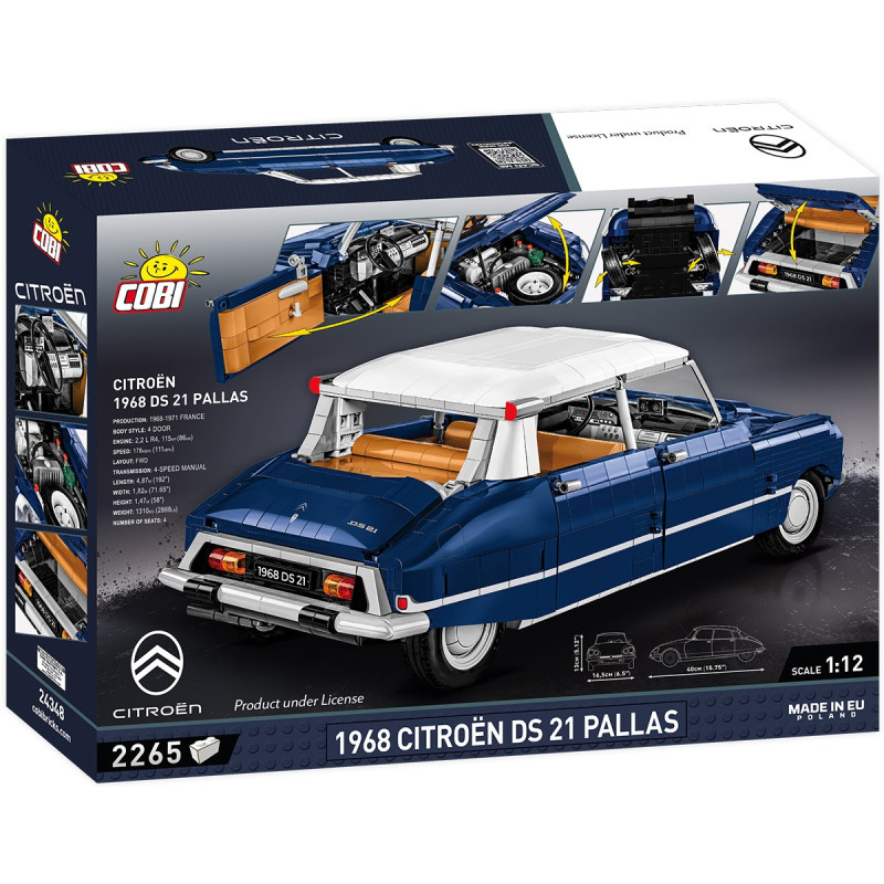 Cobi 24348 Citroen DS 21 Pallas (1968), 1:12, 2265 kostek