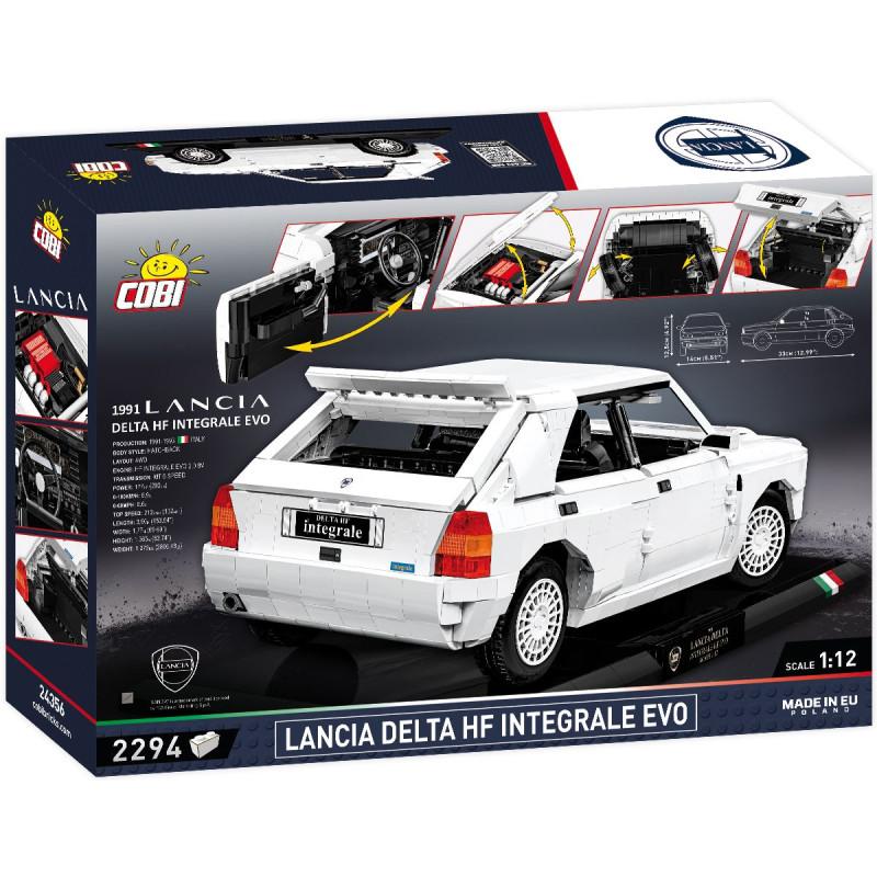 COBI 24356 Lancia Delta HF Integrale Evo, 1:12, 2294 kostek