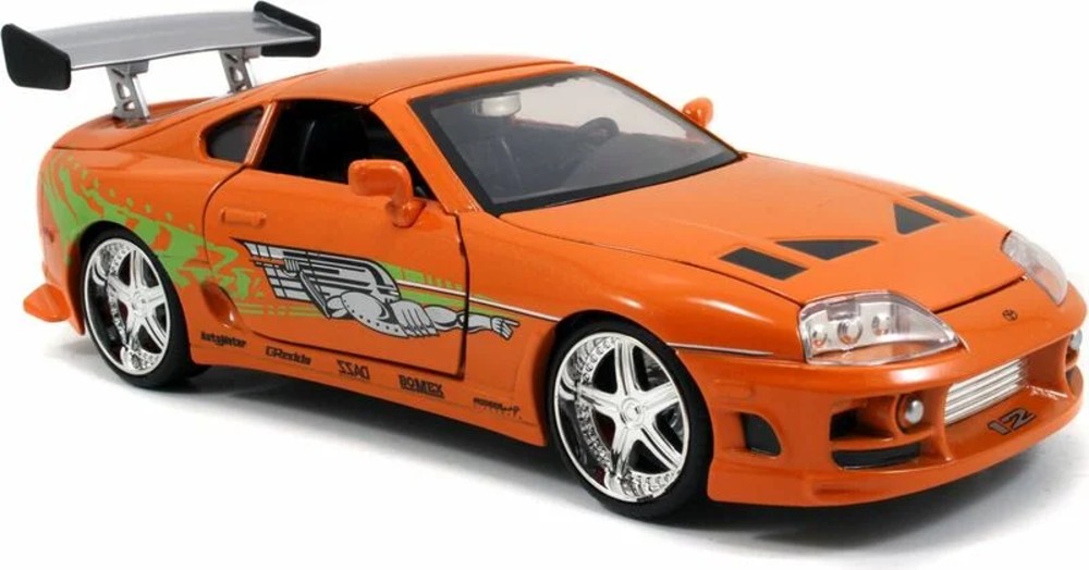 Rychle a zběsile auto 1995 Toyota Supra a figurka Brian O’Conner 1:24