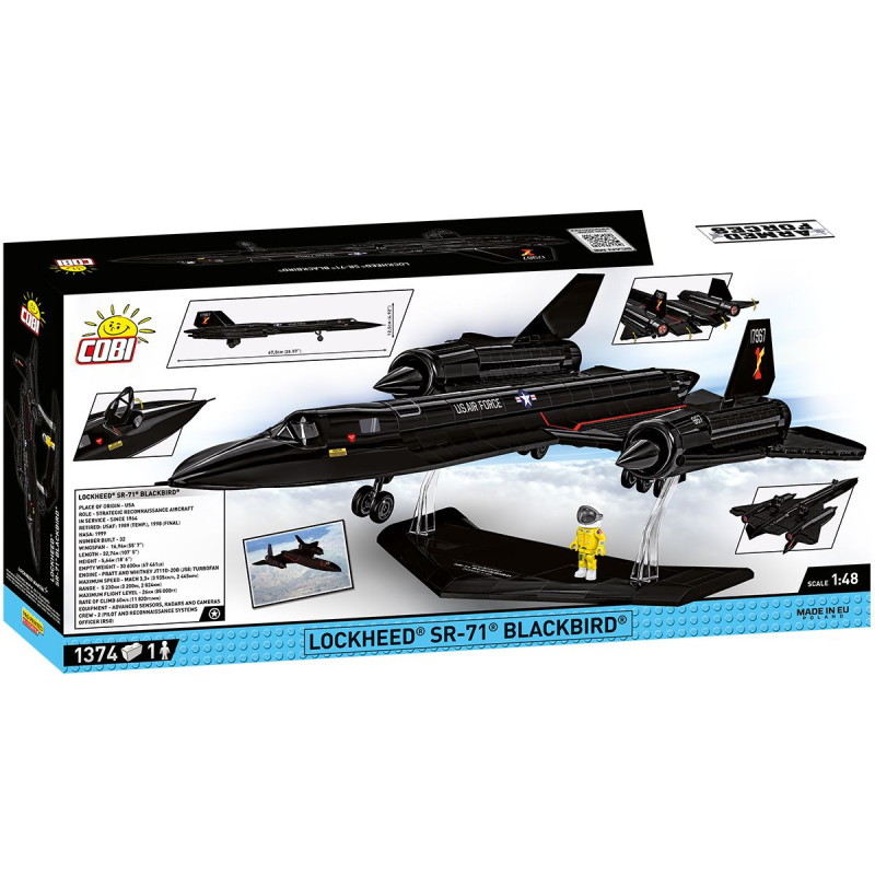 Cobi 5891 Lockheed SR-71 Blackbird, 1:48, 1374 kostek