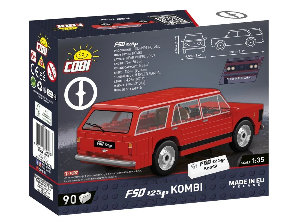 Cobi 24603 FSO 125p kombi, 1:35, 90 kostek
