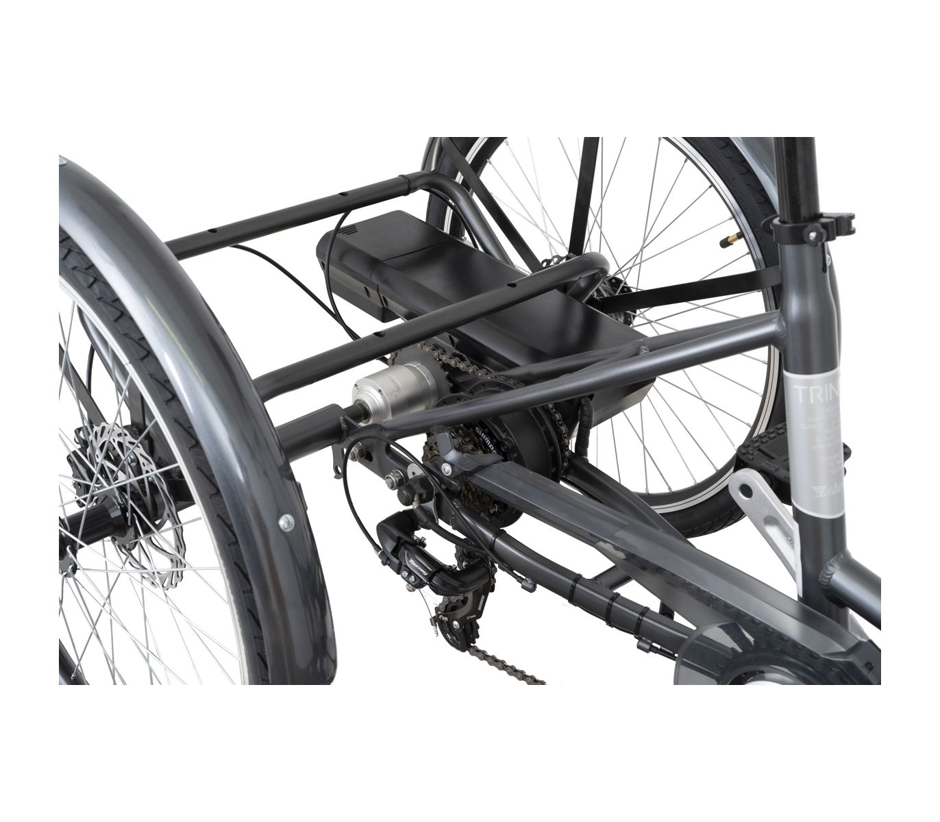 LIBERTY TRINITY Elektro trojkolka 24" 6spd Disk, ZM, diferenciál, černá, 36V 10,4Ah, LCD Displej  Základní