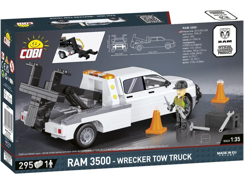 Cobi 24611 RAM 3500 Odtahovka, 1:35, 295 kostek