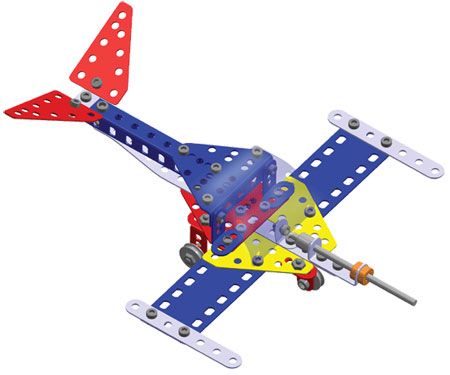 Merkur 015 Raketoplán, 195 dílů, 10 modelů