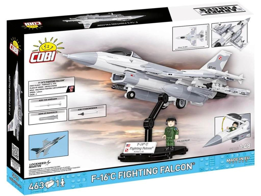 COBI 5910 Armed Forces F-16 C FIGHTING FALCON, 1:48, 463 kostek