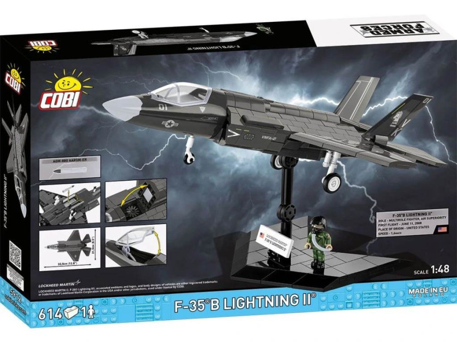 COBI 5912 Armed Forces F-35B LIGHTNING II, 1:48, 614 kostek