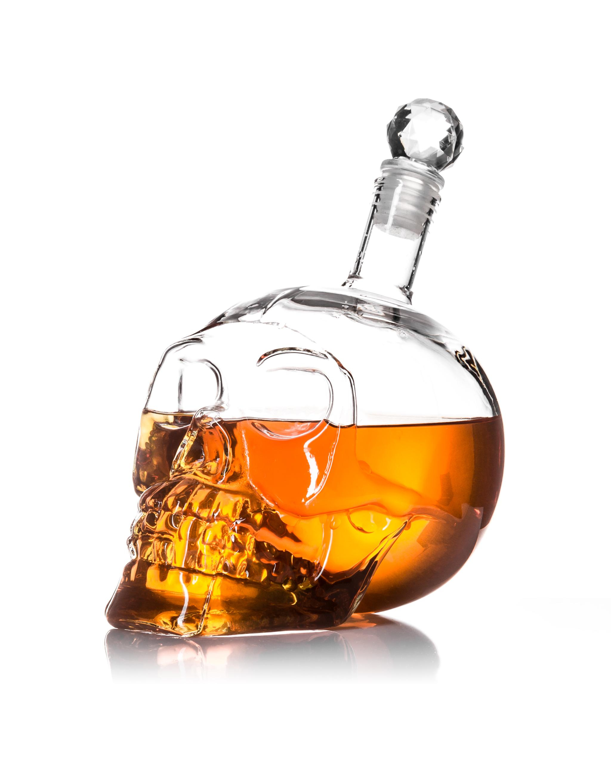 Karafa s křišťálová lebka 650 ml