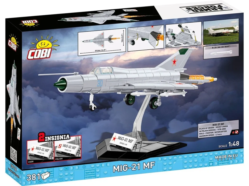 Cobi 5918 MIG-21 MF (Polsko / SSSR), 1:48, 381 kostek