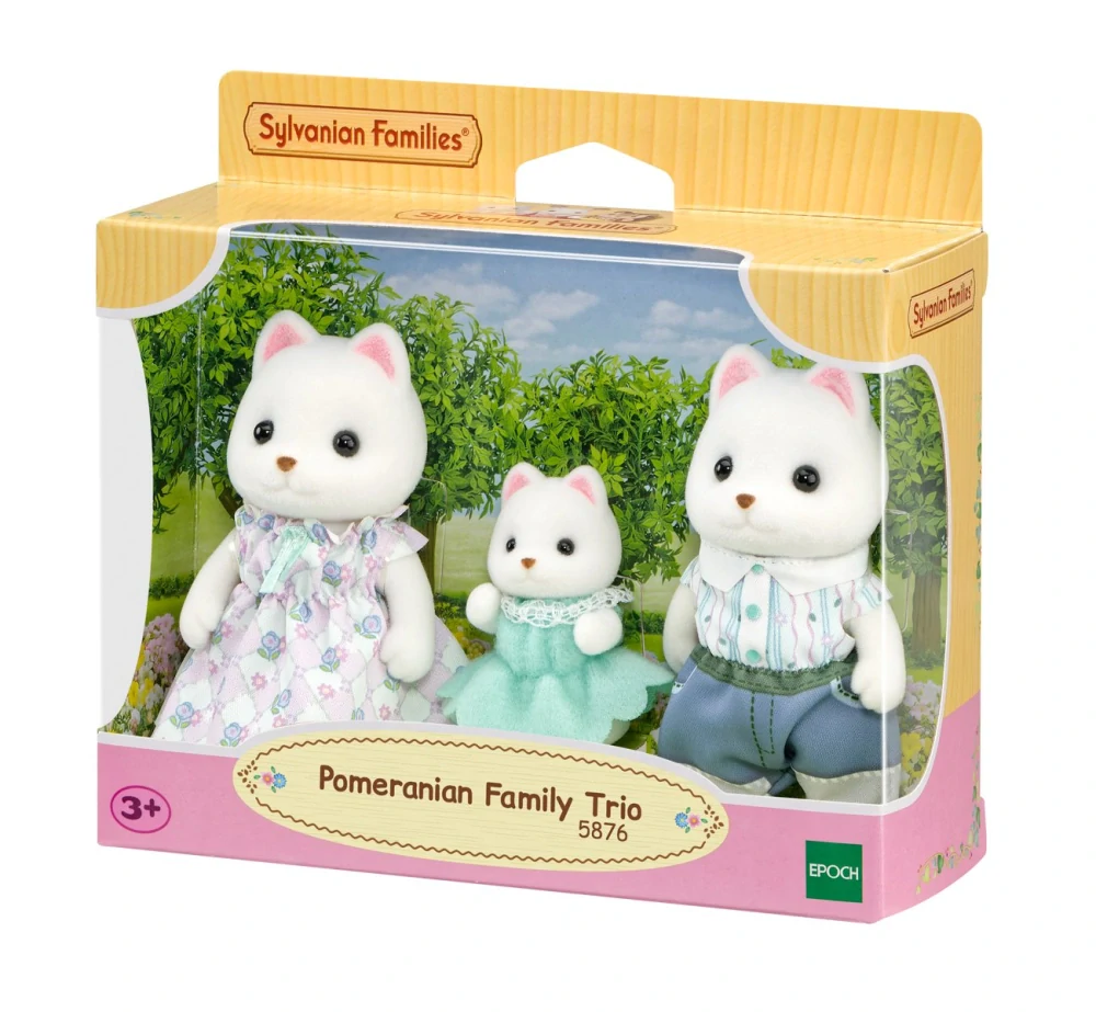 Rodina Pomeranian pejsků trio