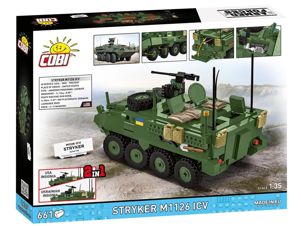 Cobi 2635 Armed Forces STRYKER M1126 ICV, 1:35, 661 kostek