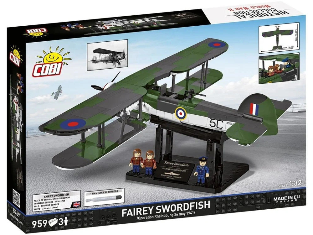 Cobi 5769 II WW FAIREY SWORDFISH, 1:32, 959 k, 3 f, Executive edition