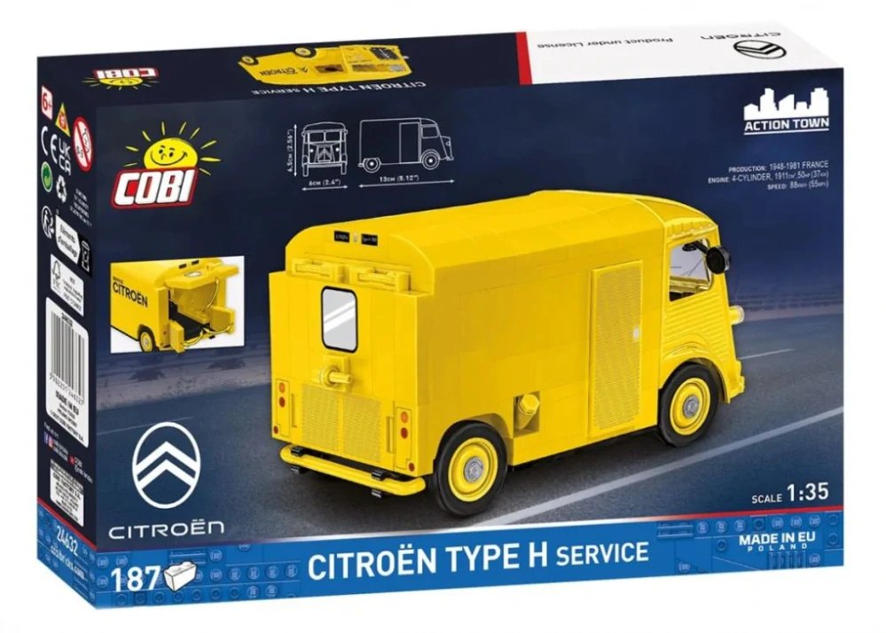 Cobi 24632 Citroën Type H Servisní vozidlo, 1:35, 187 kostek