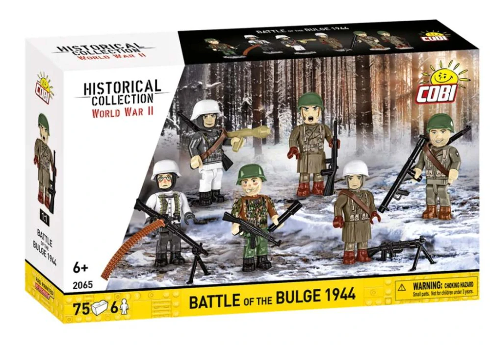 Cobi 2065 Bitva v Ardenách (Battle of the Bulge 1944), 75 kostek a 6 figurek