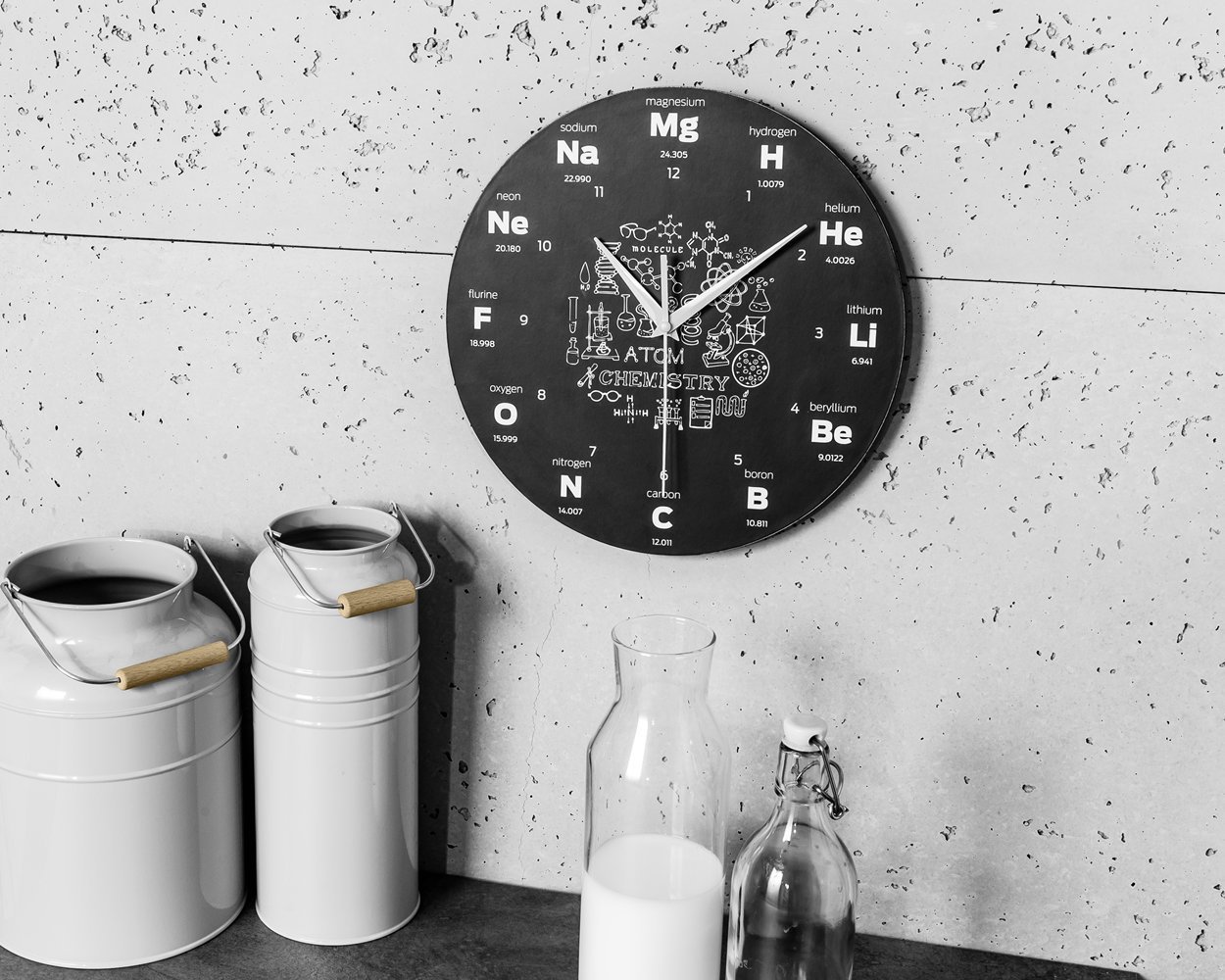 Gadget Master Nástěnné hodiny Chemik, průměr 30cm