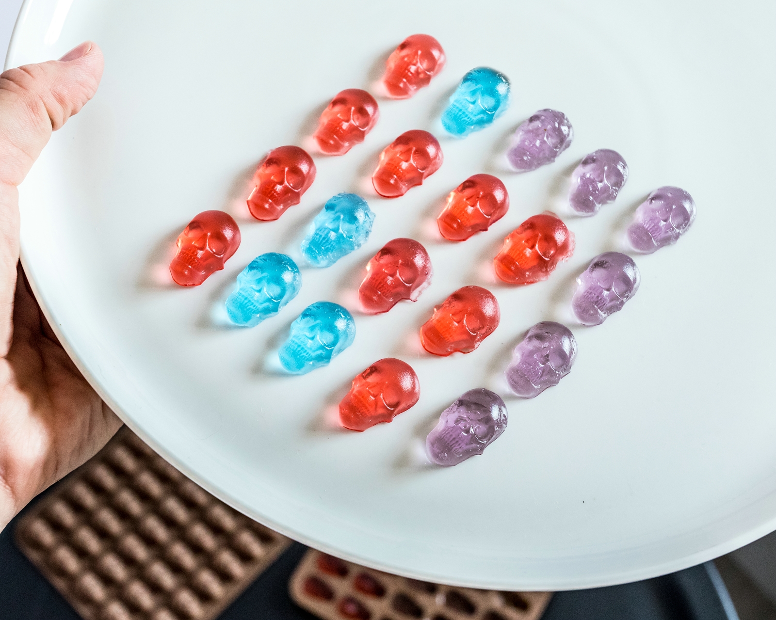 Silikonová forma na gumové lebky, čokoládu, kostky ledu