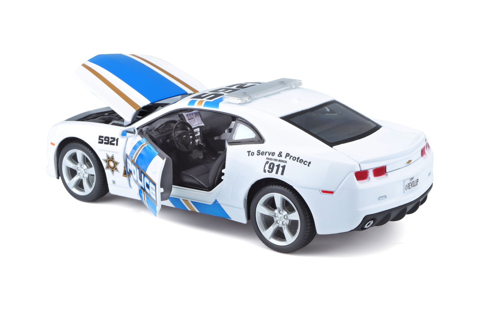 Maisto Chevrolet Camaro SS RS 2010 Policie, Bílé 1:24