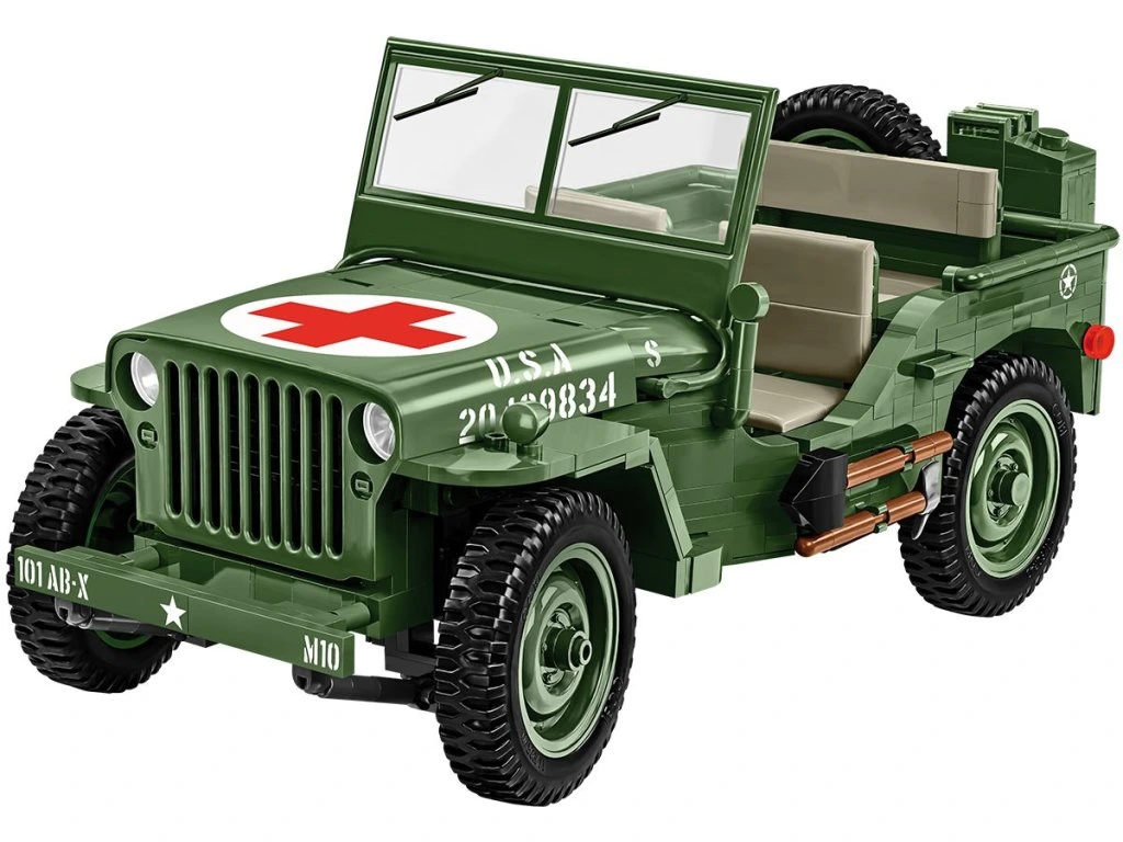 Cobi 2806 Willys MB sanitka 1:12, 1131 kostek