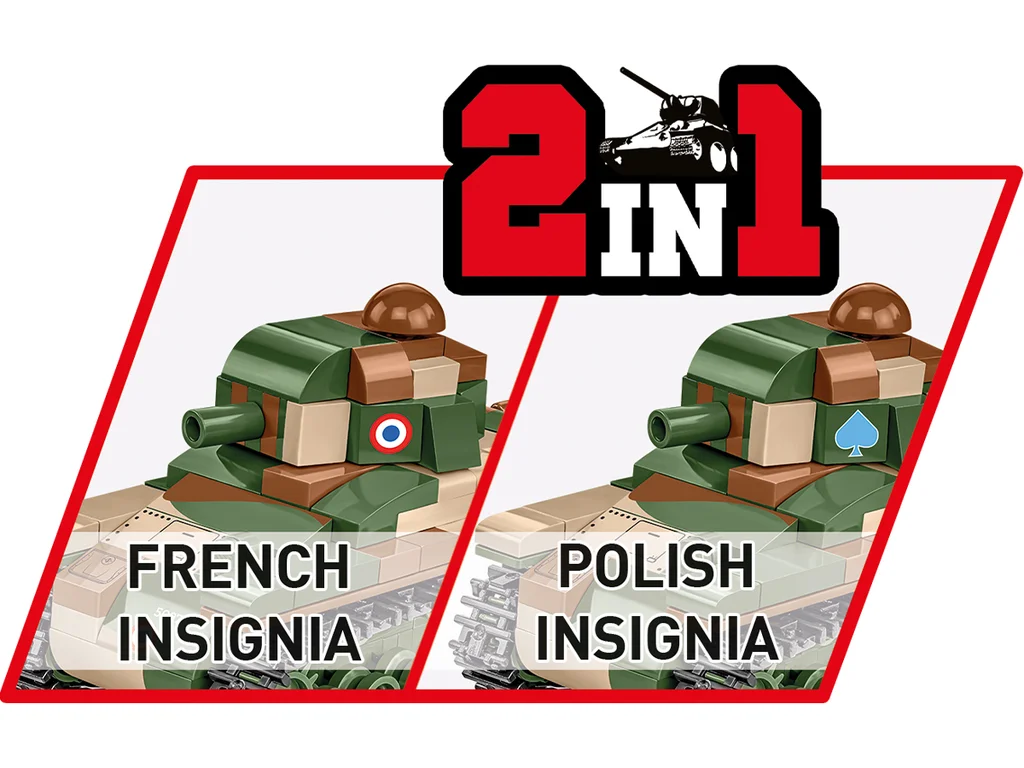 COBI 2719 II WW Renault R-35, PL/FR 2 v 1, 1:48, 258 kostek