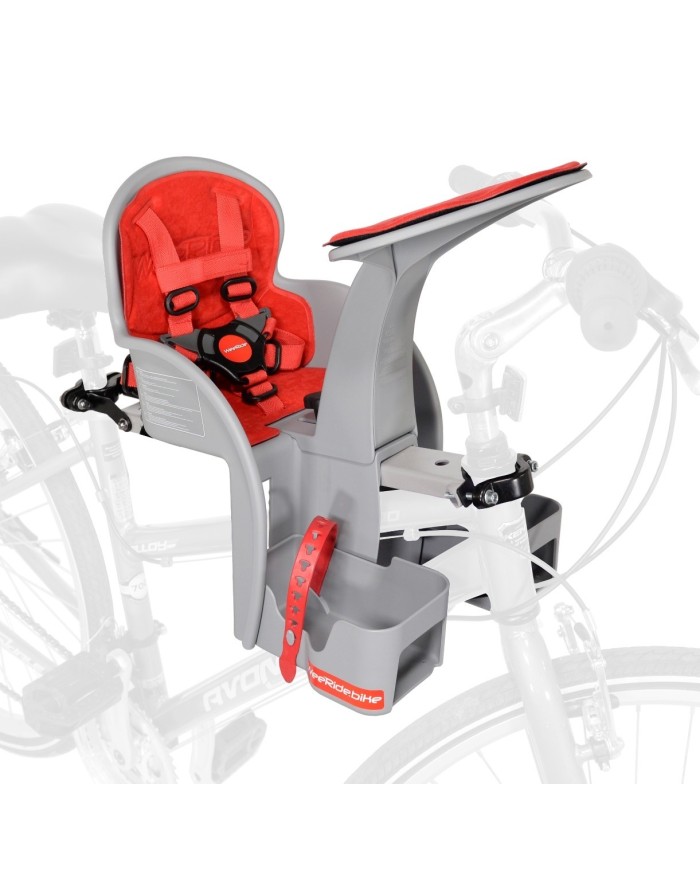 WeeRide SafeFront Classic přední dětská cyklosedačka, červená