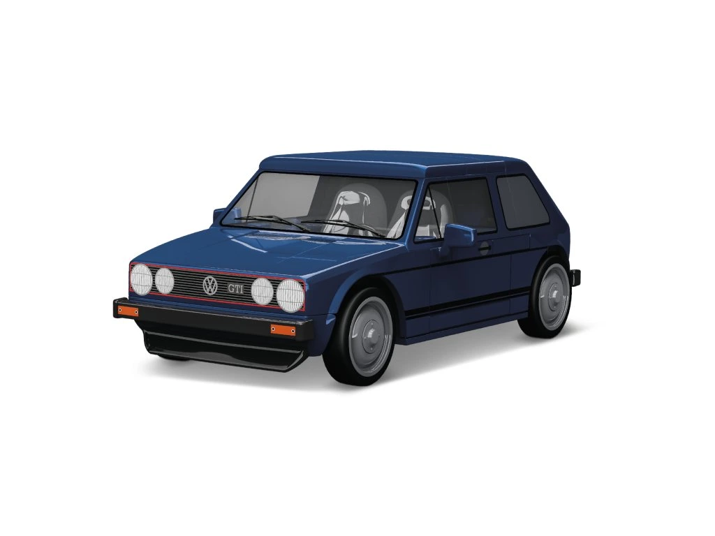 Cobi 24615 Volkswagen Golf GTI 1976, modrý, 1:35, 68 kostek