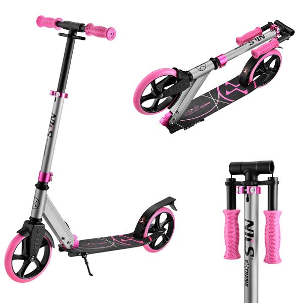 Koloběžka NILS Extreme HM183 růžová