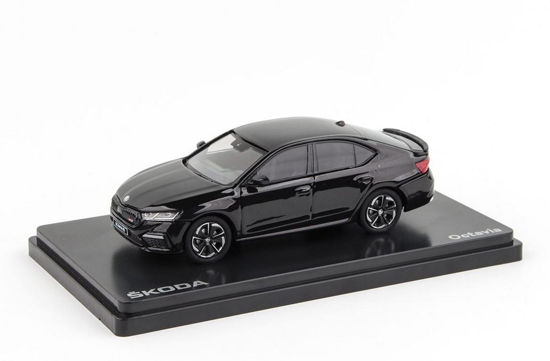 Abrex Škoda Octavia IV RS (2020) Černý Crystal Metalíza 1:43