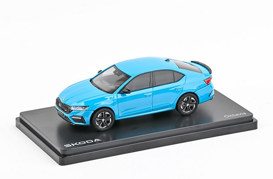 Abrex Škoda Octavia IV RS (2020) Modrá Orbit 1:43