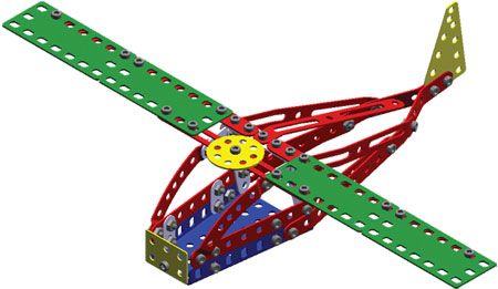 Merkur 013 Vrtulník, 222 dílů, 10 modelů