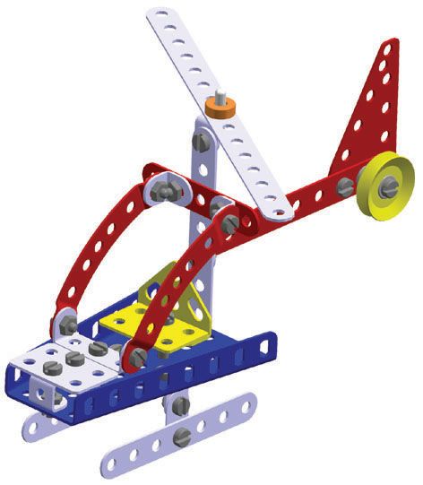 Merkur 014 Letadlo, 119 dílů, 10 modelů