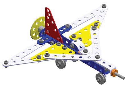 Merkur 015 Raketoplán, 195 dílů, 10 modelů