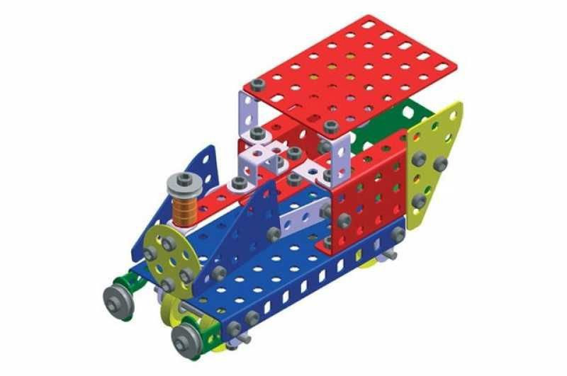 Merkur 032 Železniční modely, 300 dílů, 10 modelů