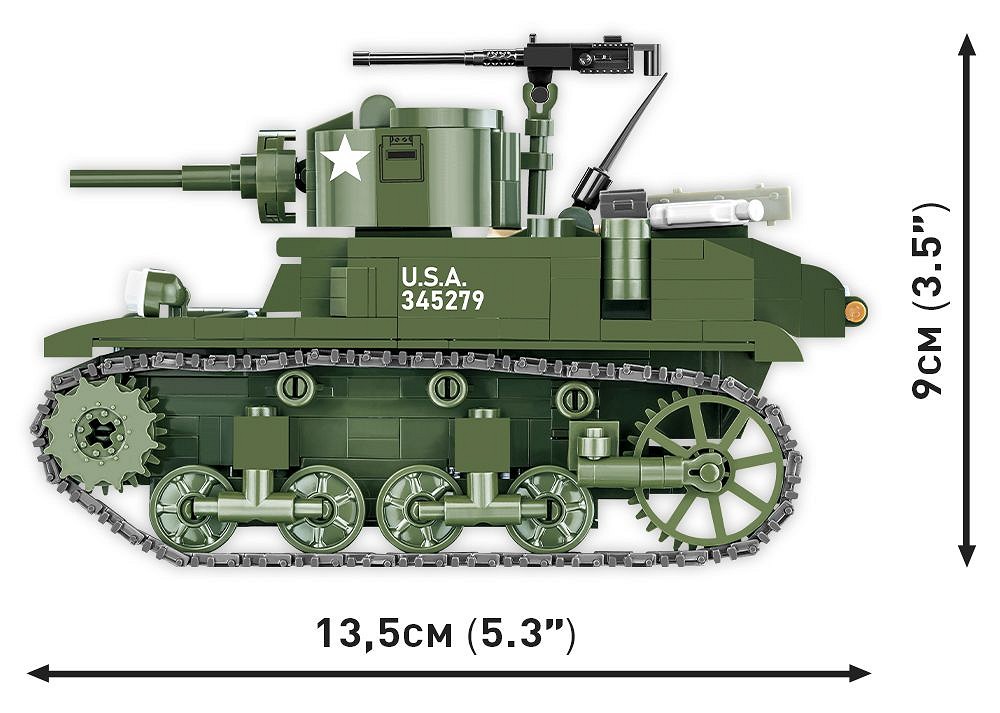 COBI 3129 II WW M3 Stuart, 1:35, 511 kostek