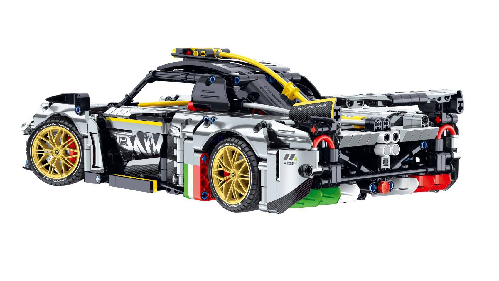 Stavebnice iM.MASTER auto s mechanickým pohonem, 1237 dílků