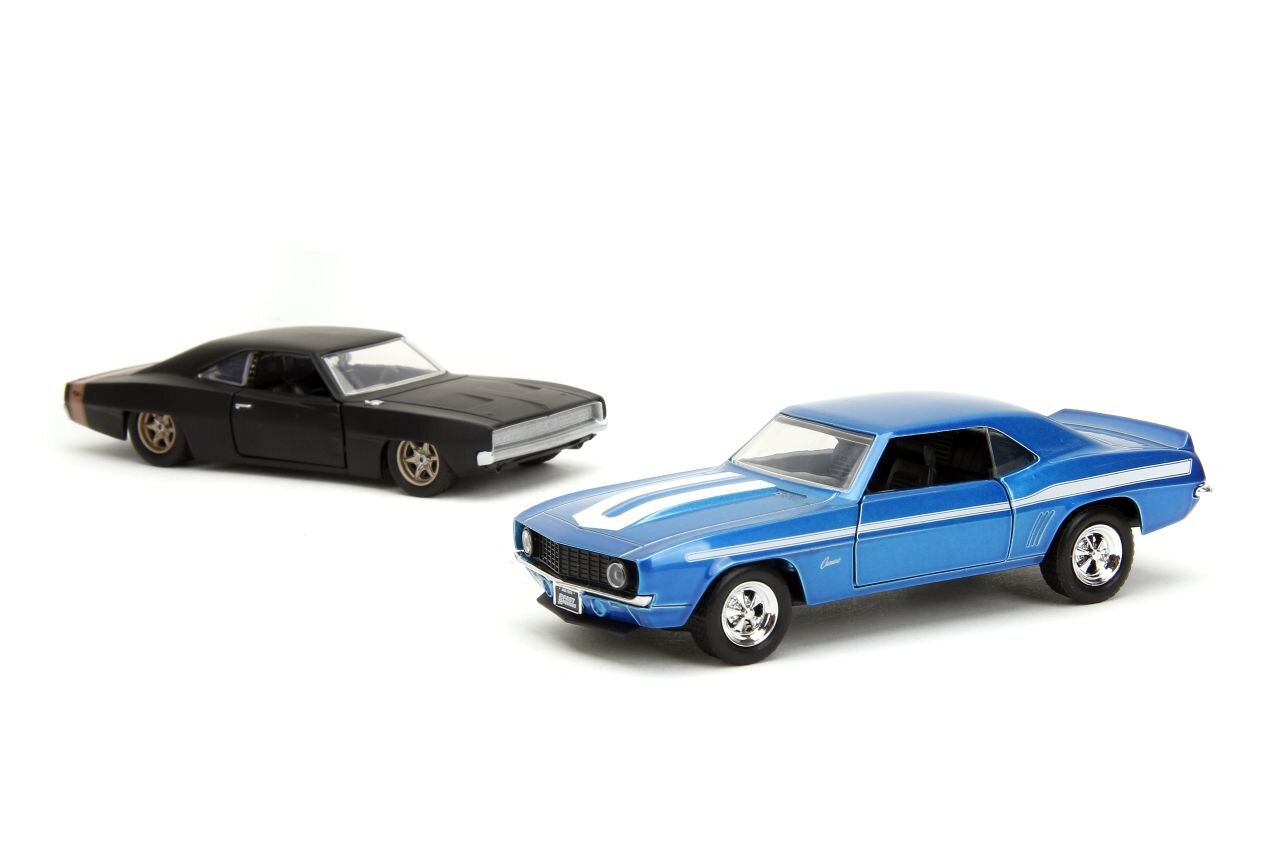 Rychle a zběsile Twin Pack Chevrolet Camaro 1969 a Dodge Charge Wide Body 1968, 1:32